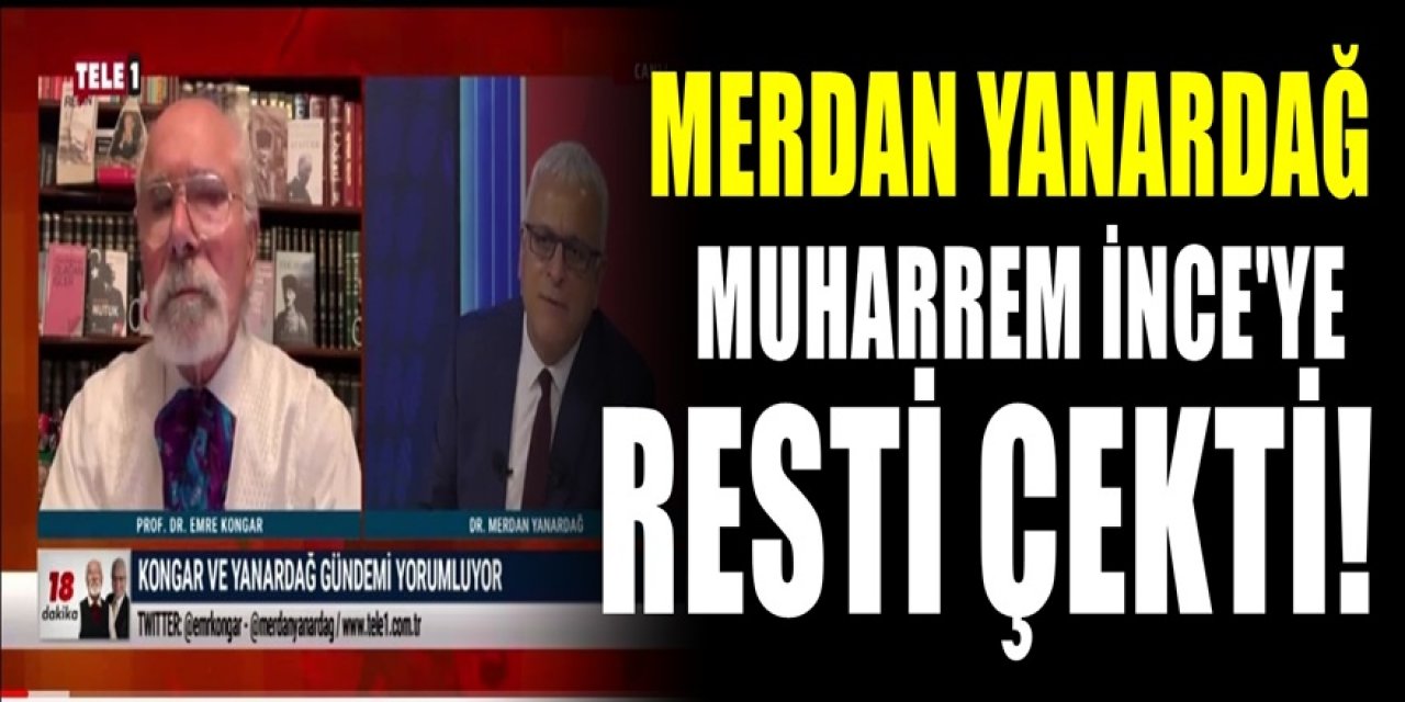 Merdan Yanardağ Muharrem İnce'ye verdiği yanıtla kavga çıkaracak sözler söyledi.