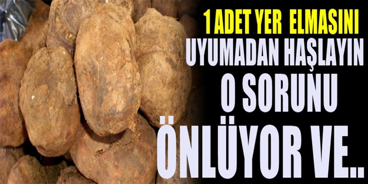 En faydalı yiyecek çıktı. Yer elmasını eğer haşlayıp yerseniz o sorunu bitirir