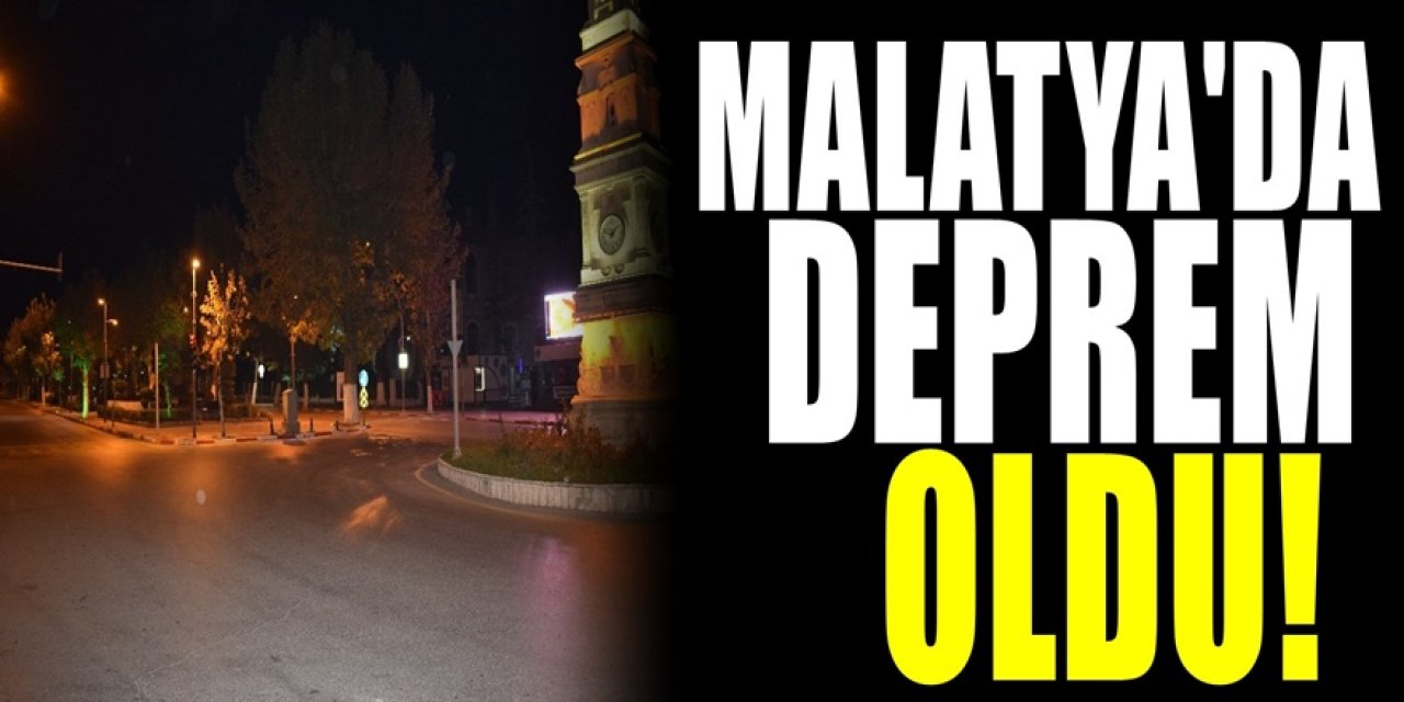 AFAD son dakika olarak geçti. Malatya'da deprem oldu. Depremin şiddeti ve merkez üssü açıklandı