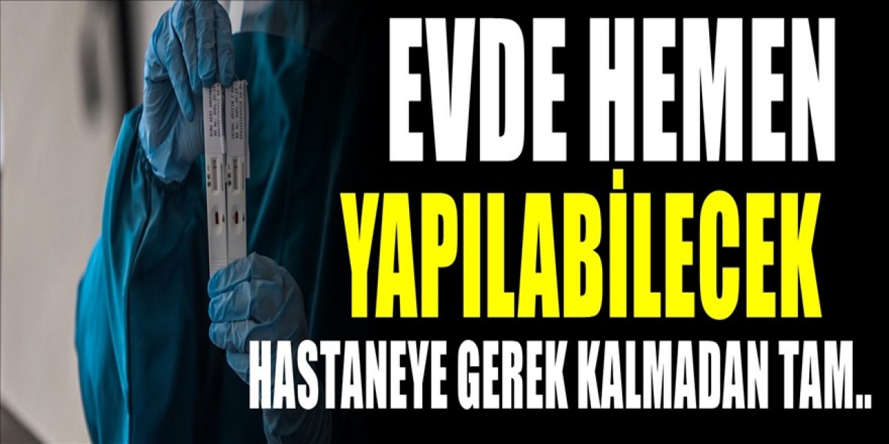 Hastaneye gitmeye gerek kalmadan. Evde kendiniz yapabileceksiniz. Tam 30.dakikada sonuç verip...
