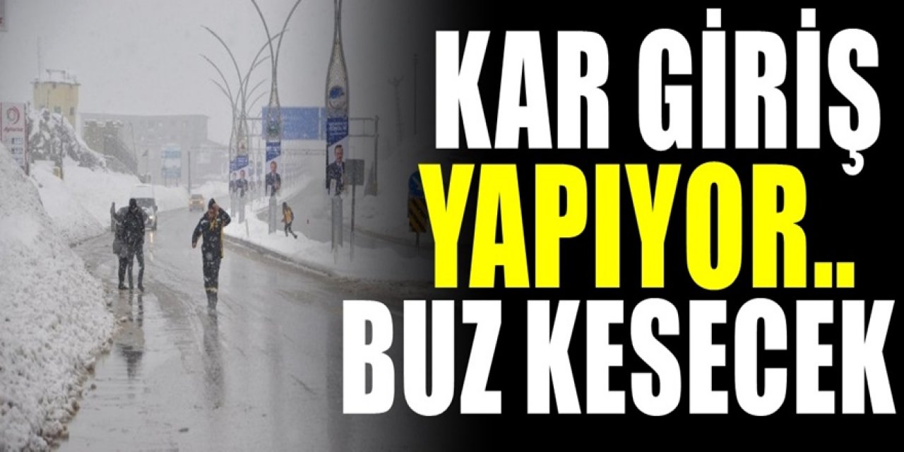 Kötü haber geldi. Donacağız. Kış giriş yapıyor. Meteoroloji’den kar uyarısı..