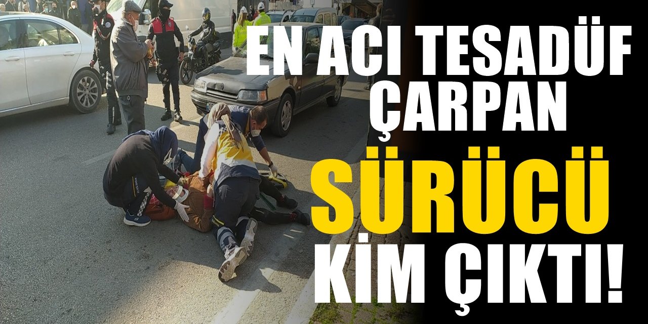 En acı tesadüf Bursa'da yaşandı. Araba çarpan yaşlı kadına bakın çarpan kim çıktı!..