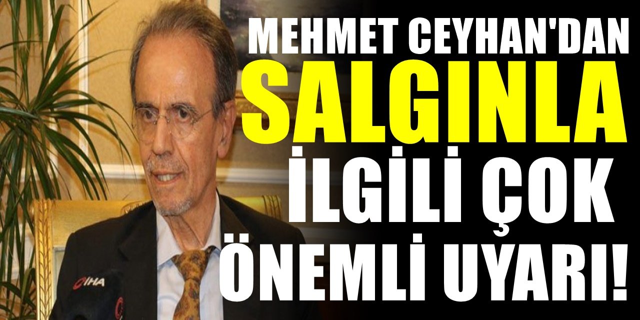 Salgında ipin ucu kaçtı diyen Prof. Dr. Mehmet Ceylan kimsenin açıklayamadıklarını tek tek sıraladı
