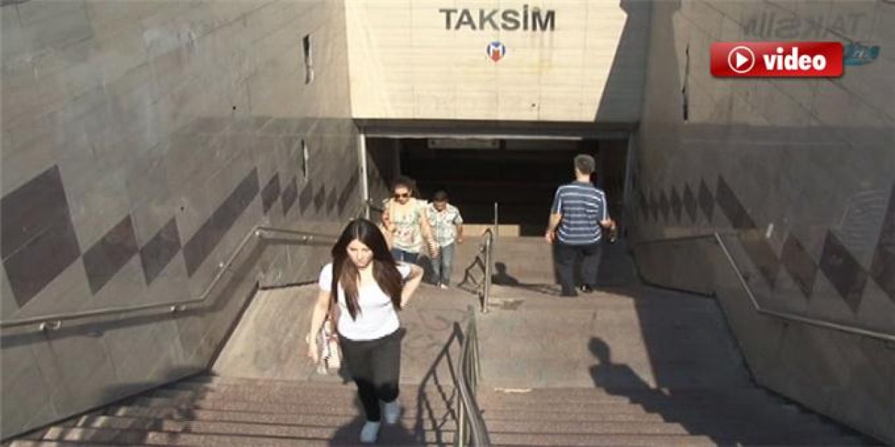 Taksim İstasyonunda Bir Kişi Raylara Atladı