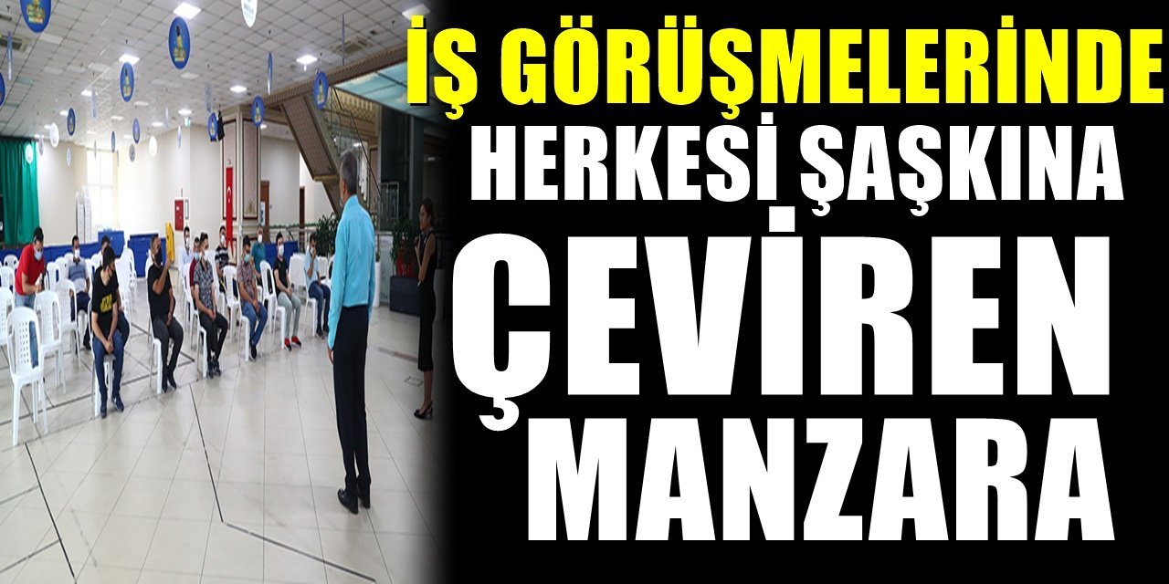 Böylesi ne görüldü ne duyuldu. İstanbul'da İş görüşmesinde şaşkına çeviren manzara