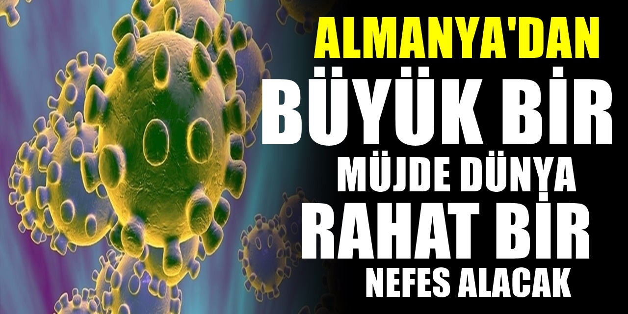 Almanya'dan sevindiren haber Bilim insanları Covid-19 aşısının ardından şimdi de ilacı buldu. 1 Günde..