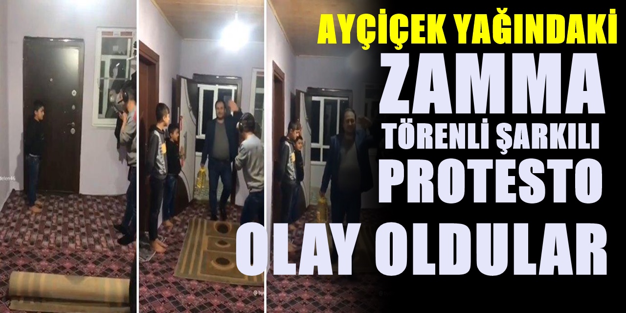 4 Ay içinde fiyatı altınla yarışan ve yüzde 60 zamlanan Ayçiçek Yağı evlere törenle girmeye başladı