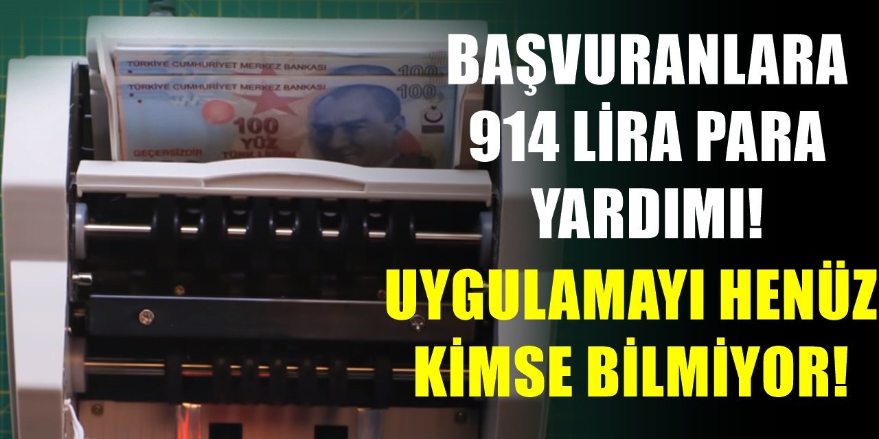 Devlet 914 lira yardım yapıyor, kimse bilmiyor! 914 liralık yardımdan faydalanabilmek için ise...