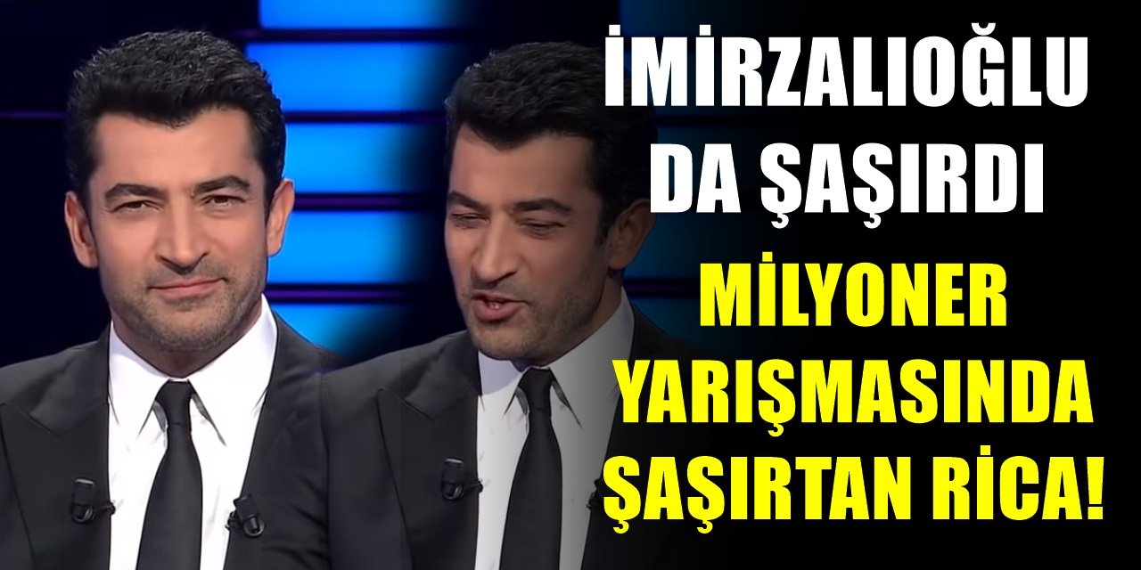 ATV'deki Kim Milyoner Olmak İster yarışmasında yarışmacıdan şok eden rica! Sunucu Kenan İmirzalıoğlu da şaşırdı!