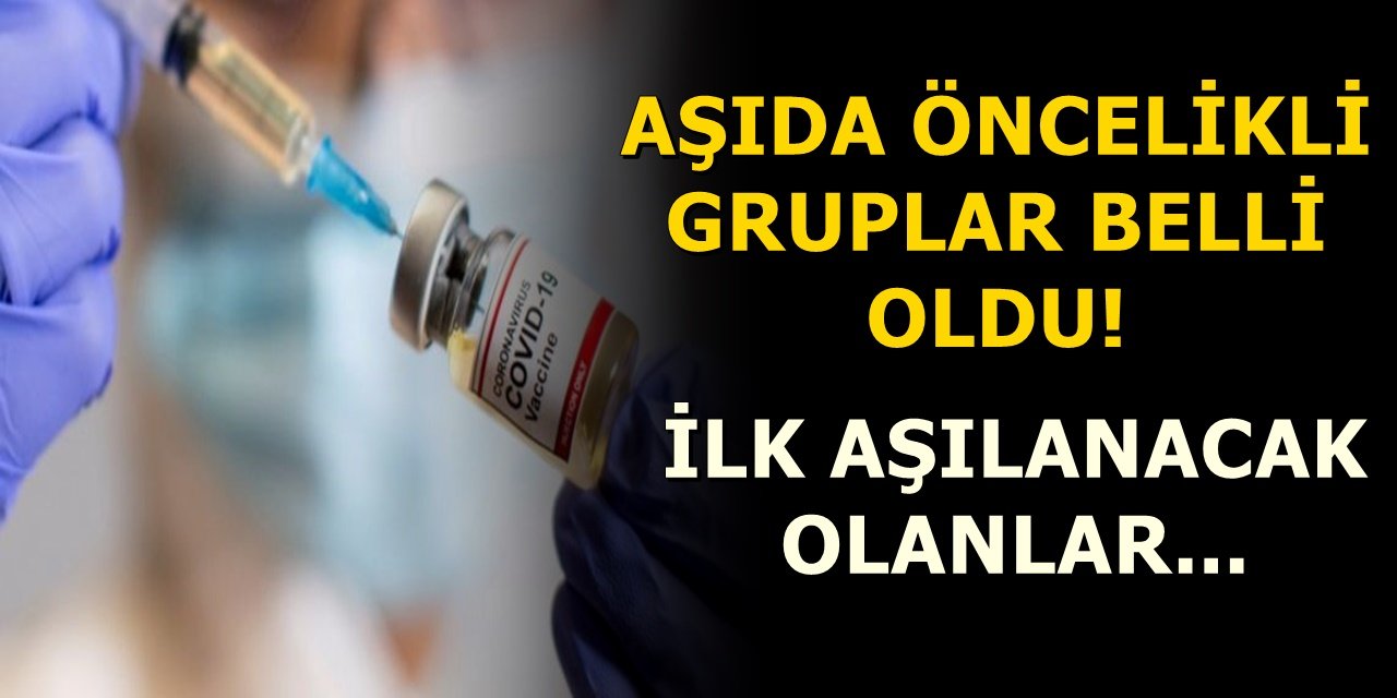 Sağlık Bakanlığı'ndan aşıda öncelikli olacaklar listesi...