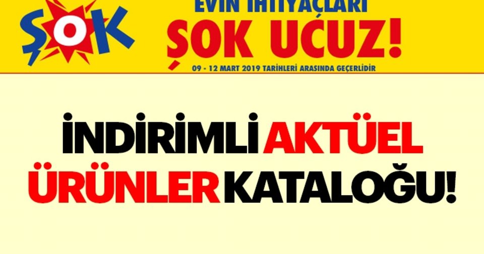 ŞOK 13-19 Ocak 2021 aktüel ürünler ve indirimli ürünlerin fiyatlar belli oldu! Şok market indirim listesi