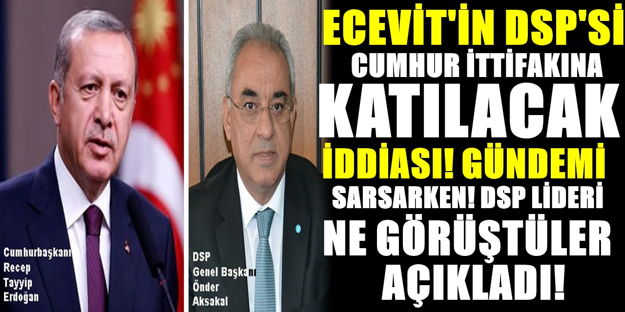 DSP lideri Aksakal ve Erdoğan neyi görüştü? DSP liderinden bomba itiraflar! Açıklaması gündemi sarstı