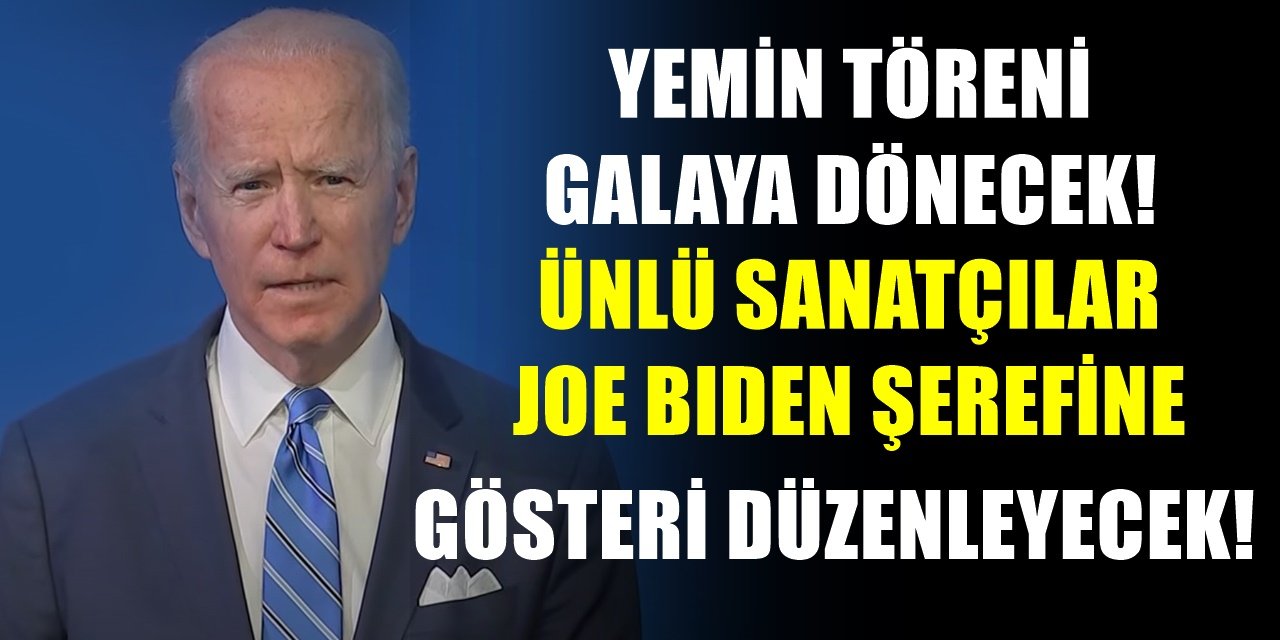 Trump'ın ardından ABD Başkanlığı Koltuğuna Oturacak olan Joe Biden'ın yemin töreni olay yaratacak! İşte performans sergileyecek ünlüler!