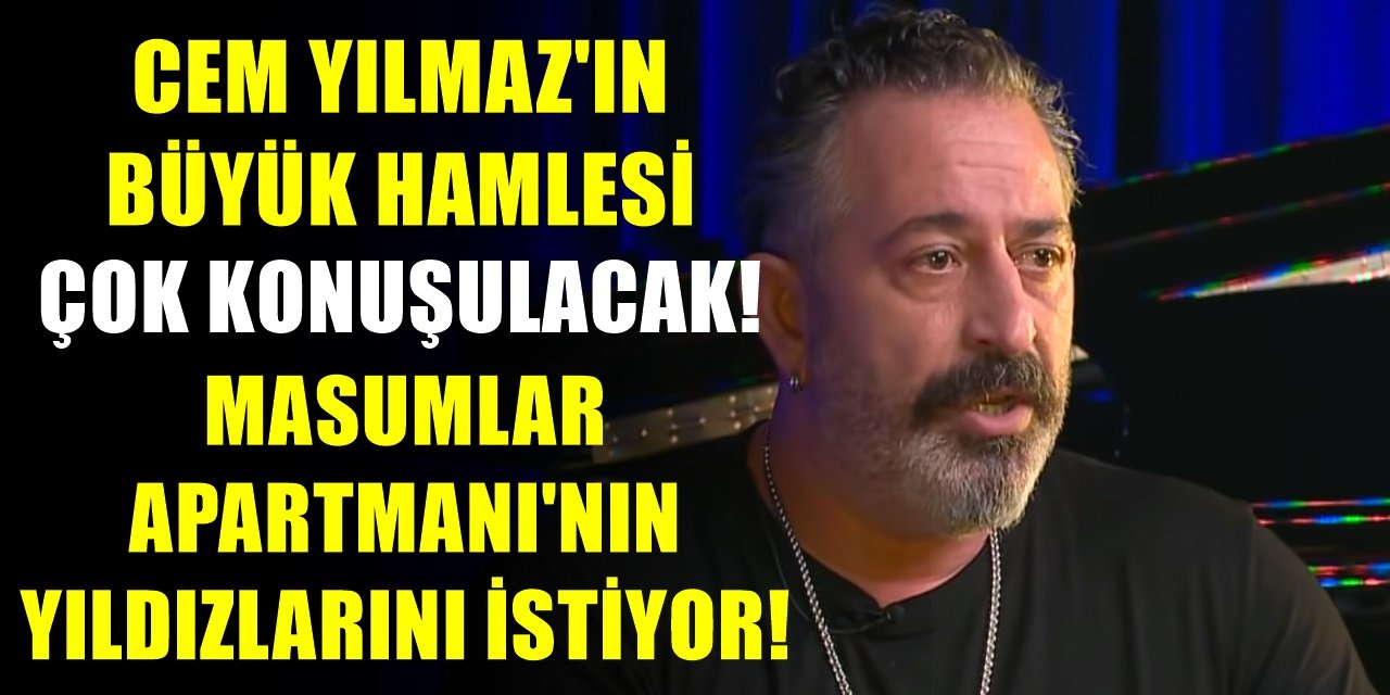 TRT'deki Masumlar Apartmanı dizisi karışabilir! Cem Yılmaz'dan 2 oyuncuya şok teklif