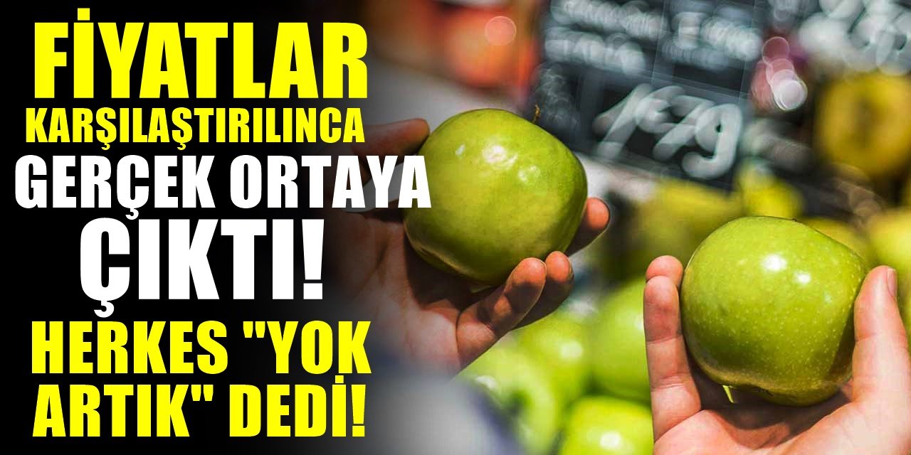 İki marketteki fiyatlar karşılaştırılınca ortaya çıkan fiyat farkı yuh dedirtti!..