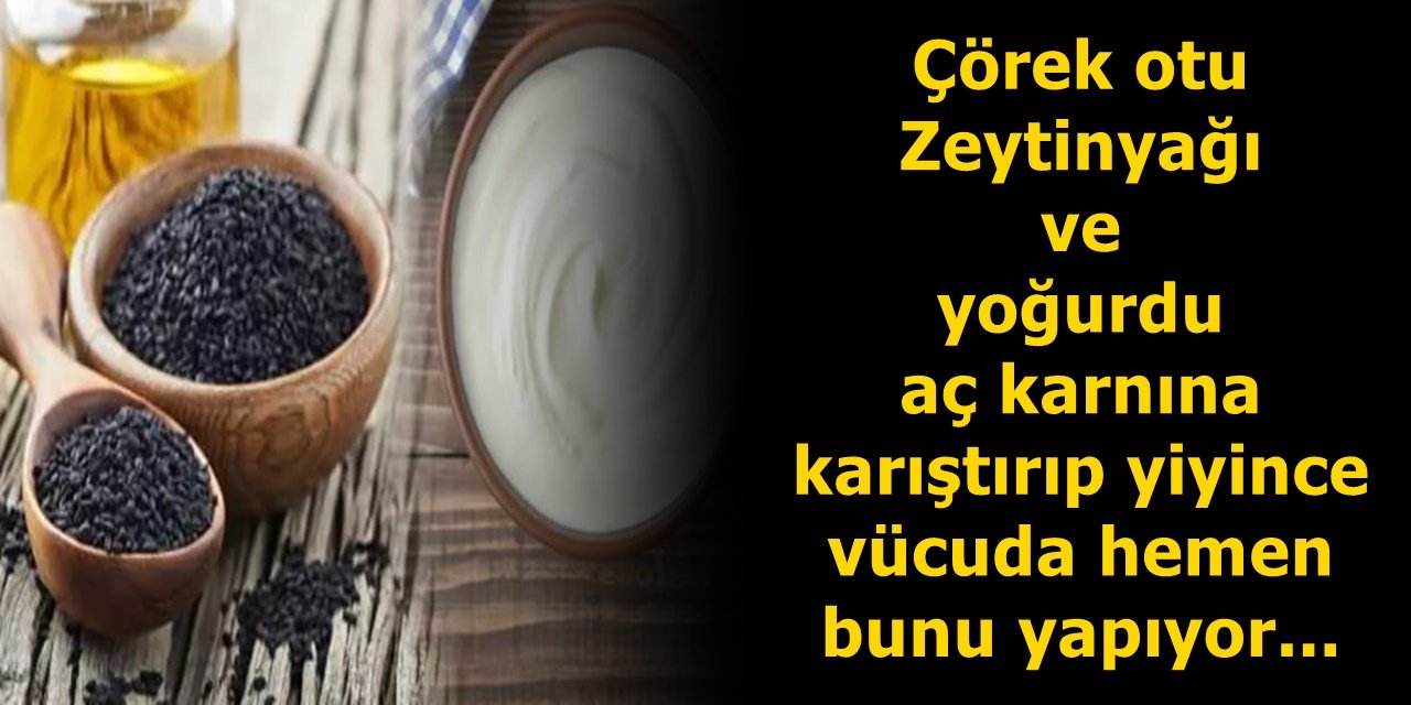Çörek otu,Zeytinyağı ve yoğurdu aç karnına karıştırıp yiyince vücuda hemen bunları yapıyor...