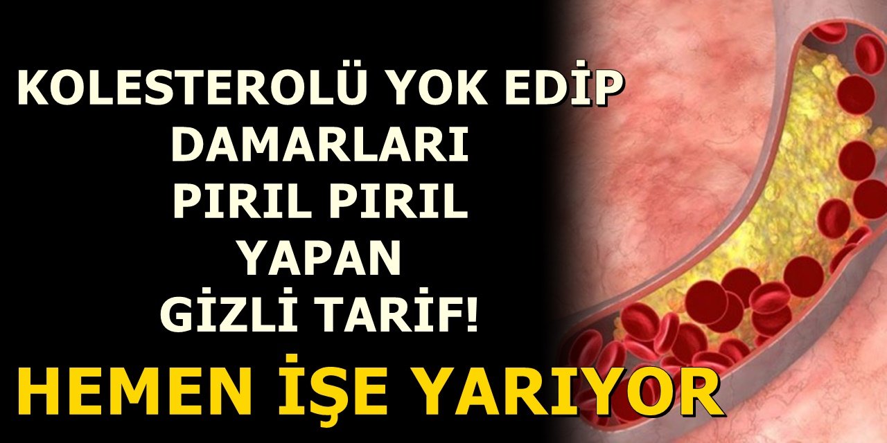 Kolesterolü yok edip damarları pırıl pırıl yapan gizli tarif! Hemen işe yarıyor