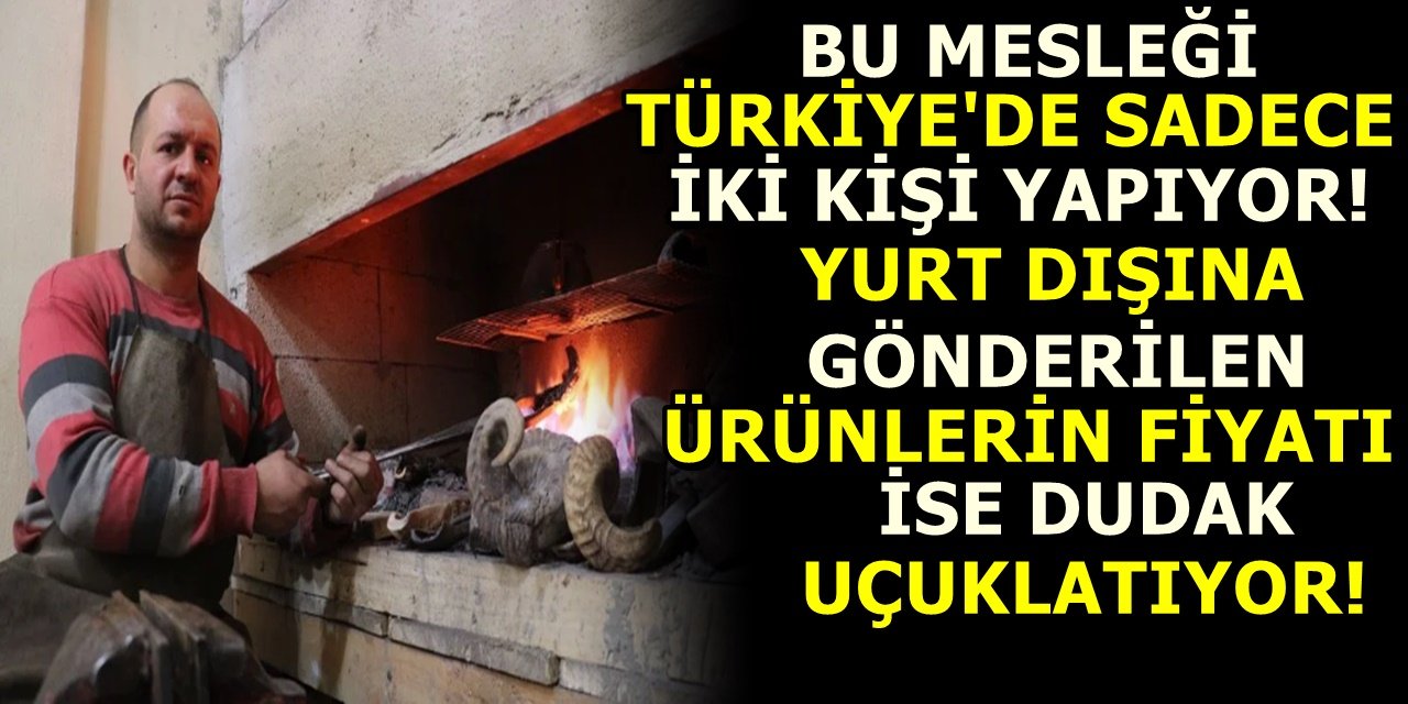 Türkiye'de bu işi sadece iki kişi yapıyor! yurtdışına gönderilen ürünlerin fiyatı dudak uçuklatıyor..