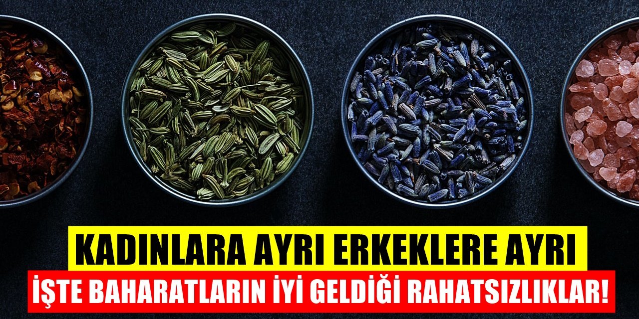Hangi baharat neye iyi geliyor? İşte kadın ve erkeklere özel baharatlar
