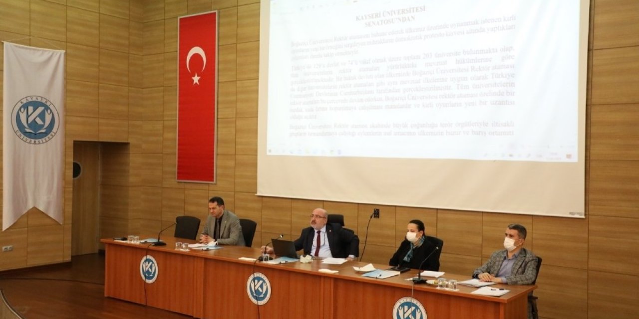 Kayseri Üniversitesi Senatosu: "boğaziçi Üniversitesi’ndeki Eylemler için sert bir bildiri yayınladı