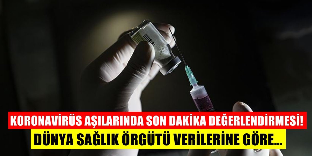 Koronavirüs Aşıları İle İlgili Son Durum Değerlendirmesi Geldi! Dünya Sağlık Örgütü Verilerine Göre...