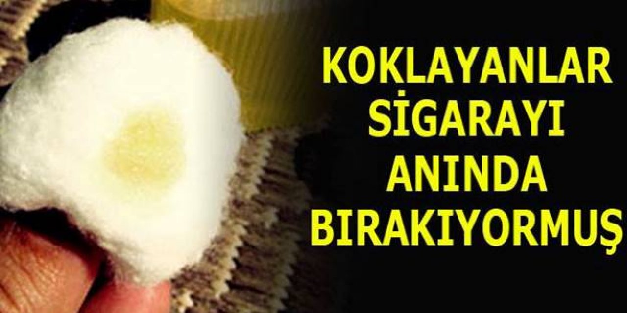 Bu Tarif Sigarayı Bıraktırıyor! 1 Damla Pamukla Koklayan Anında Sigarayı Bırakır Ve..