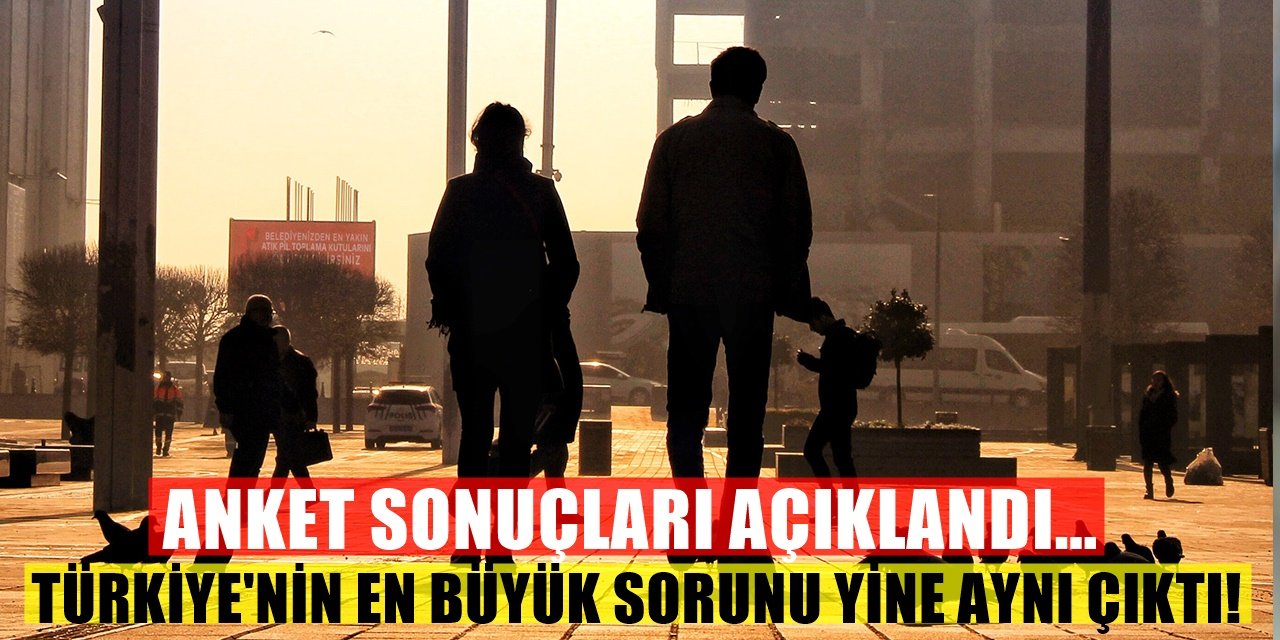 Anket Sonuçları Açıklandı... Türkiye'nin En Büyük Derdi Yine Bu Çıktı!