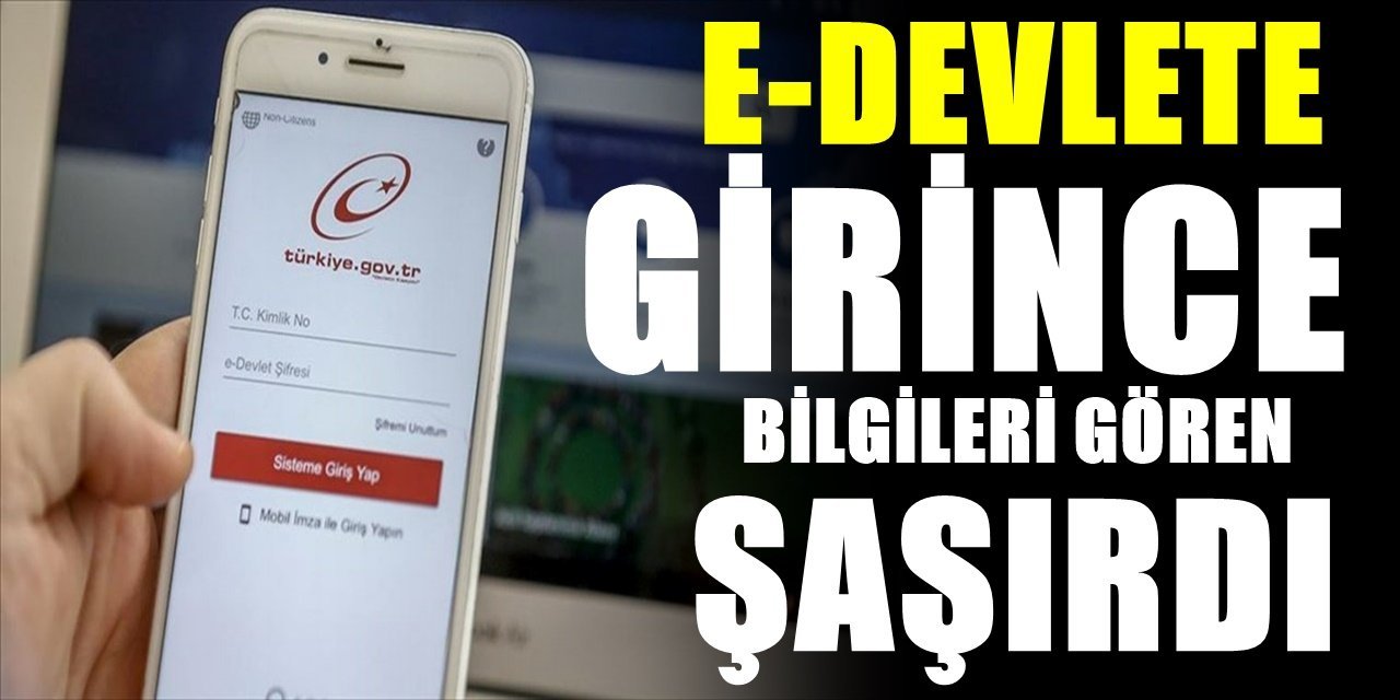 Bugüne kadar kimse kontrol etmedi oysa E-Devlet üzerinden görünüyor hatta sizin bile olabilir