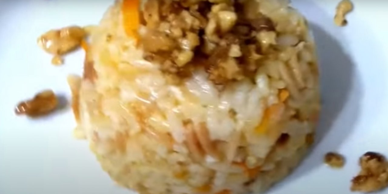 Pilavlar arasında yapımı en kolay ve yemesi en lezzetli Çerkez Pilavı nasıl yapılır Çerkez Pilavı tarifi..
