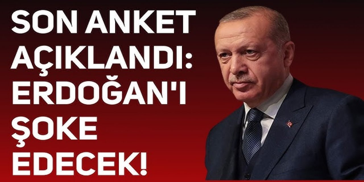 Yayınlanan Son Ankette Erdoğan'ı Üzecek Sonuç! O Yaş Grubunda desteği neredeyse hiç yok