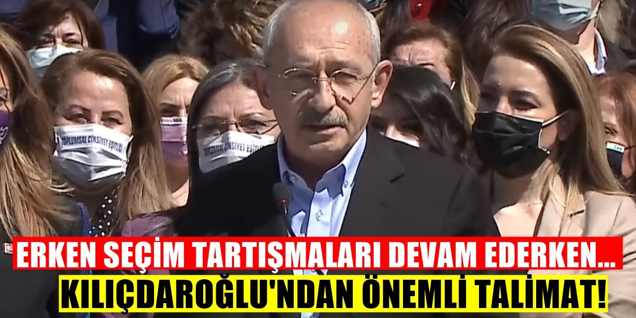 Ve Erken Seçim İçin İlk Adım Atıldı! Hemen Ardından Kılıçdaroğlu Talimatı verdi