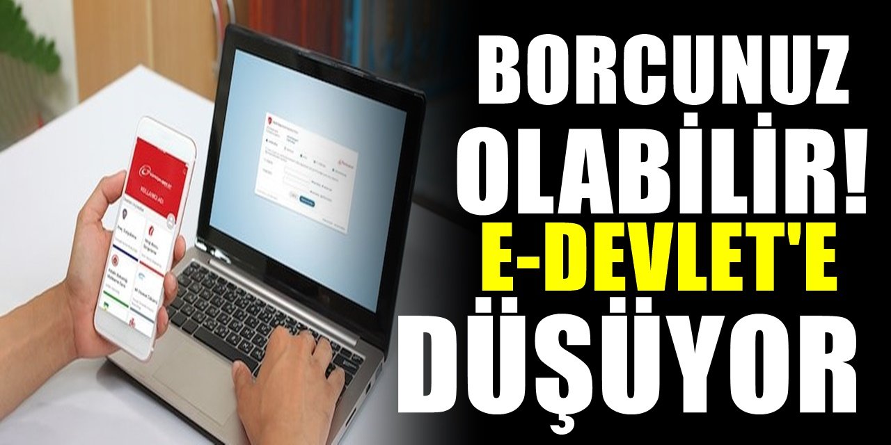 E Devlet'e girdiğinde hayatının şokunu yaşadı. Borç çıktı... Sizin de olabilir hemen bakınız..