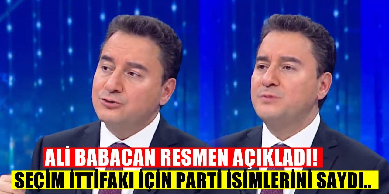 Ali Babacan artık gizlemiyor AKP'ye karşı ıttifak yapacağı partiyi açıkladı
