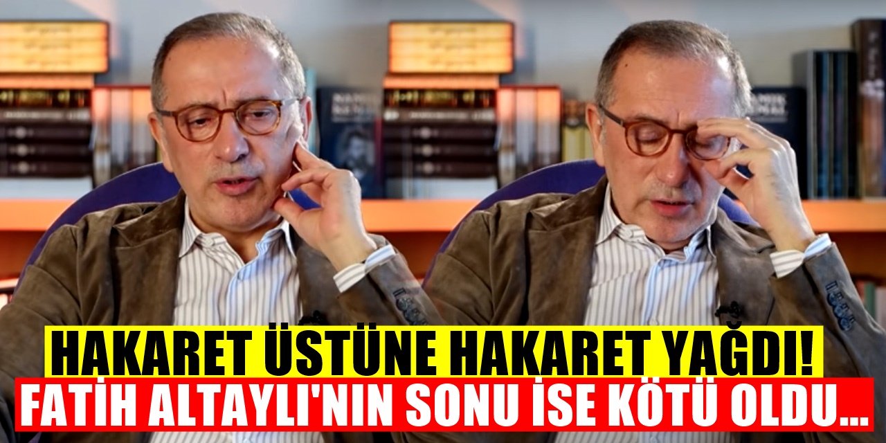 Hakaret Üstüne Hakaret! Fatih Altaylı Resmen Kovuldu!