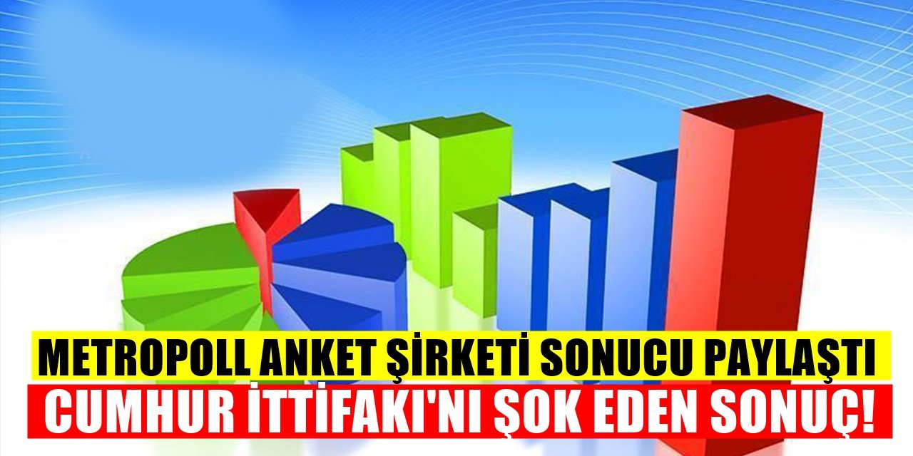MetroPOLL Anket şirketinden Cumhur ittifakını Şok edecek sonuç!