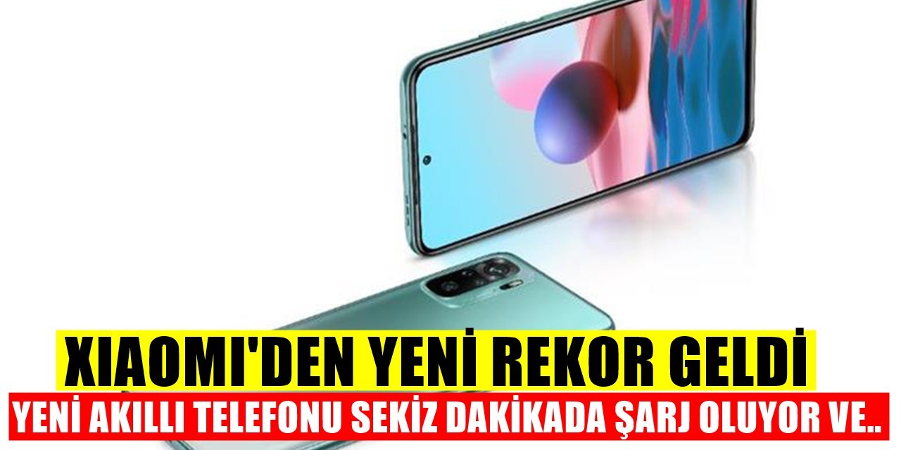 Çinli Akıllı Telefon Devi XIAOMI Bunu Da Yaptı Yeni Telefonu Sekiz Dakikada Şarj Oluyor!