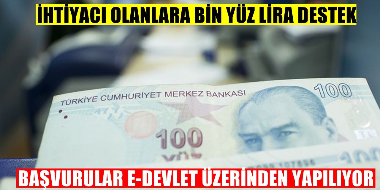 Devlet Desteği ile 1100 TL Hesapta Başvurular E-Devletten...