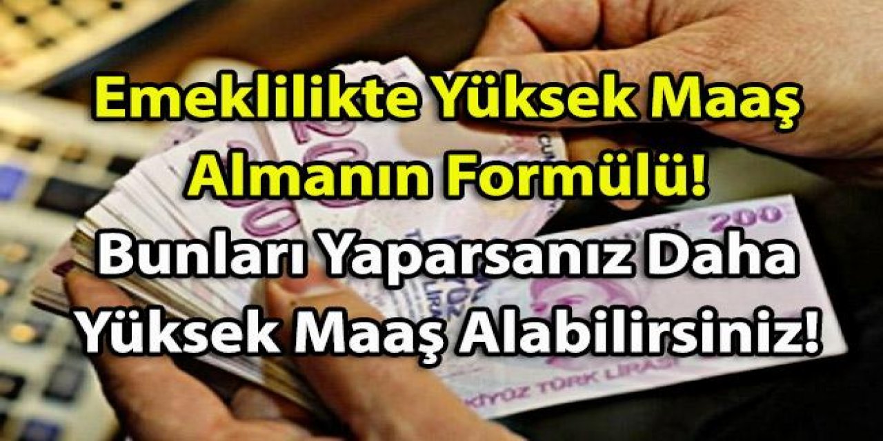 Yüksek Emekli Maaşı Almak İsteyenlere Fırsat geldi Sadece Bağ-Kur emeklileri yararlanıyor