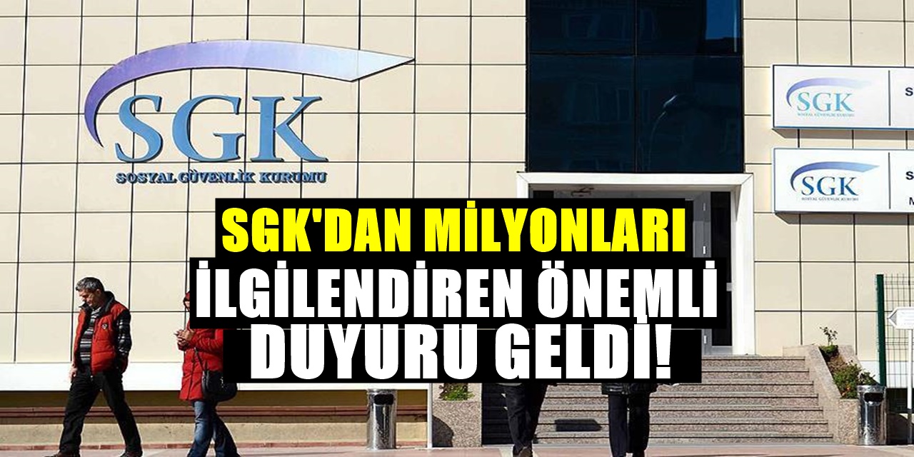 Sosyal Güvenlik Kurumu'ndan Duyuru! Sadece SMS ya da E-Devlet Başvurusu Yeterli Olacak
