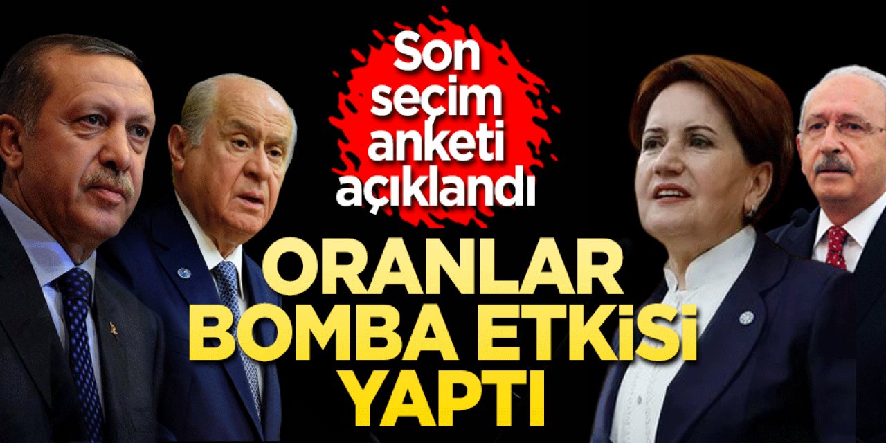 Son Seçim Anketinde 3 partinin barajı geçmesi şaşkına çevirdi tüm partiler eriyor biri hariç...