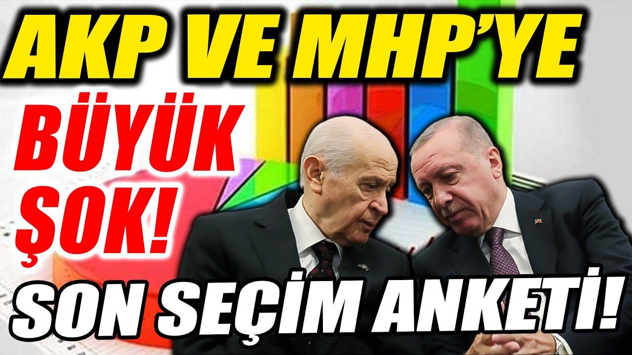 Son anket sonuçlarında görülmemiş sürpriz yaşandı AKP ve MHP ilk kez bu oranları gördü
