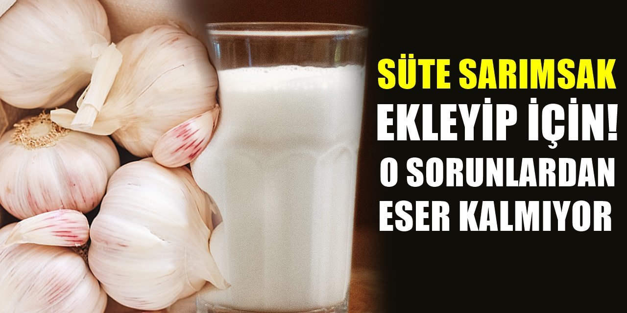 Sütün İçine Sarımsak Atıp İçerek Bu Dertlerden Kurtulun..