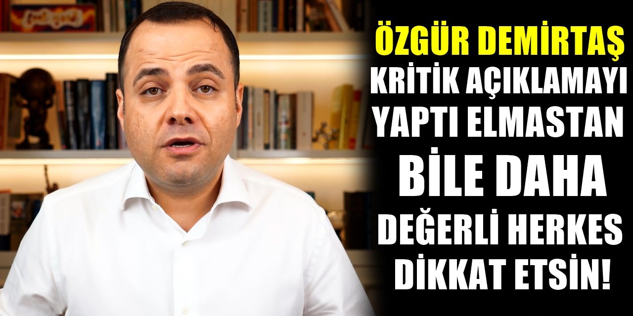 Ekonomist Özgür Demirtaş bombayı patlattı! Elmastan Bile Değerli Olan Şeyi Açıkladı!