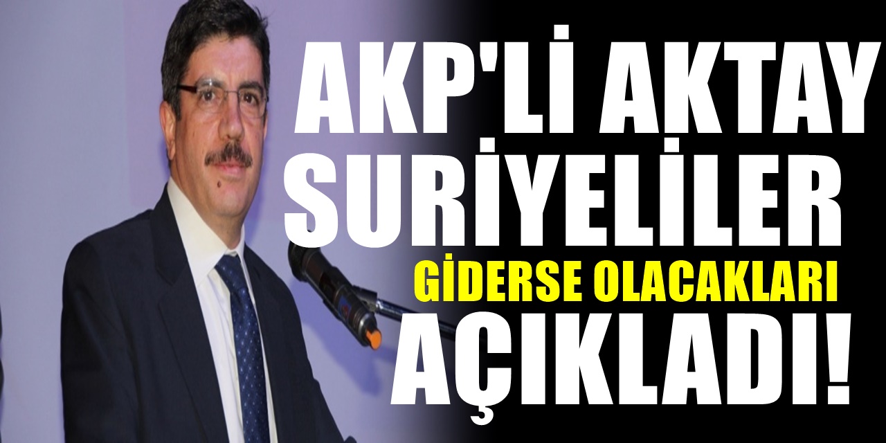 AKP'li Yasin Aktay Suriyeliler Giderse Olacakları Açıkladı! Şaşırtıcı Çıkış