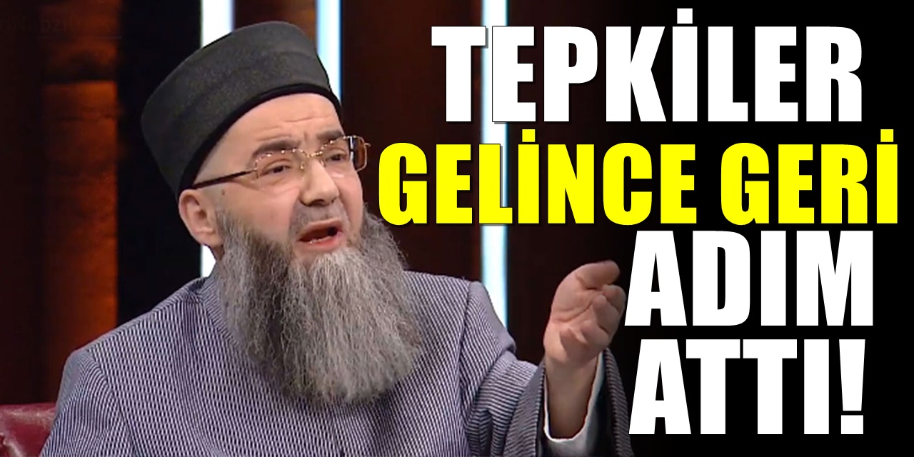 Cübbeli Ahmet'e tepki yağınca, geri adım attı ve gerekçesini açıkladı