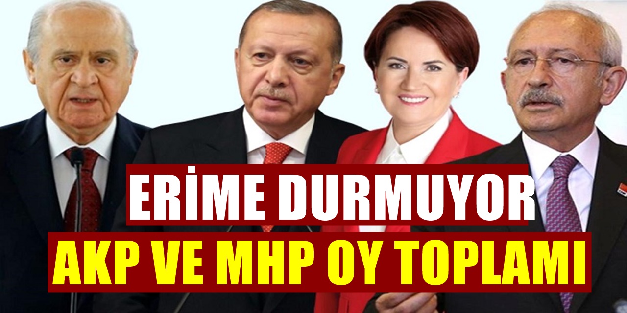 Aksoy Araştırma Tarafından Yapılan Seçim Anketine Göre AKP ve MHP hızla eriyor