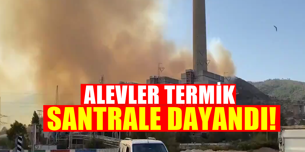 Korkulan Oldu! Belediye Başkanı Alevlerin Termik Santrale Dayandığını Açıkladı