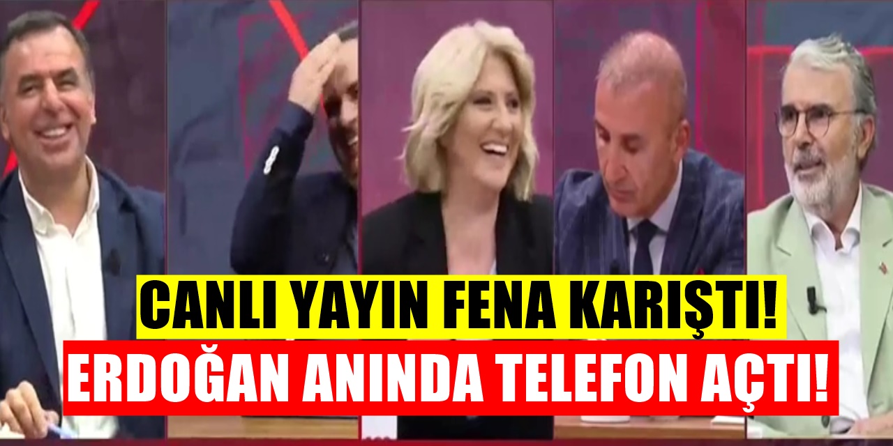 TV100'de Canlı yayın fena karıştı, tartışma sırasında Erdoğan telefonla aradı