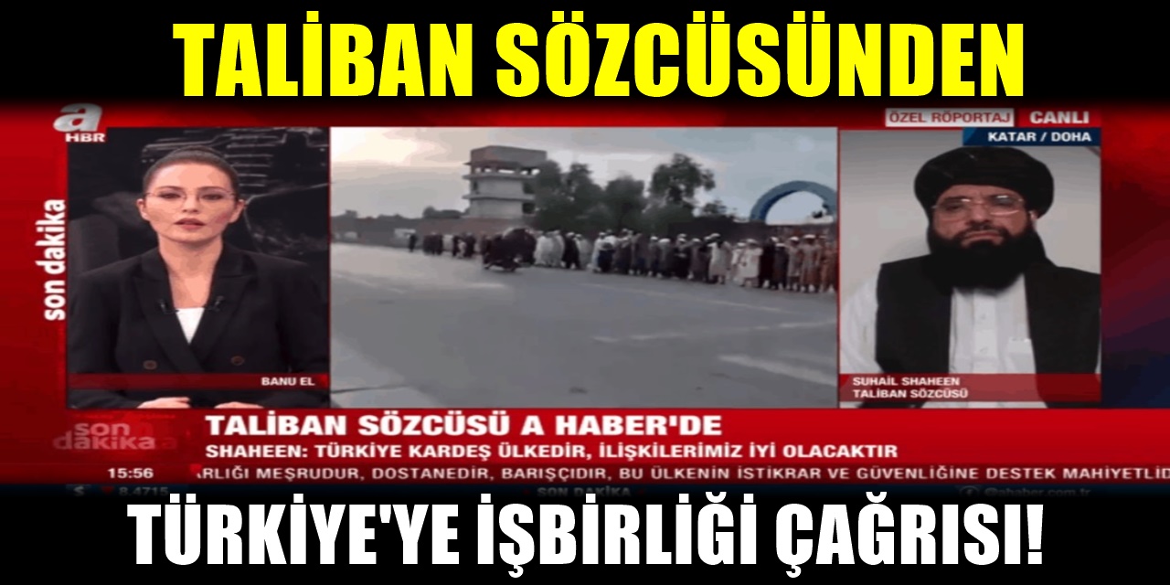 AKP'yi Destekleyen A Haber Taliban sözcüsünü yayına bağladı: Verdikleri Mesaj