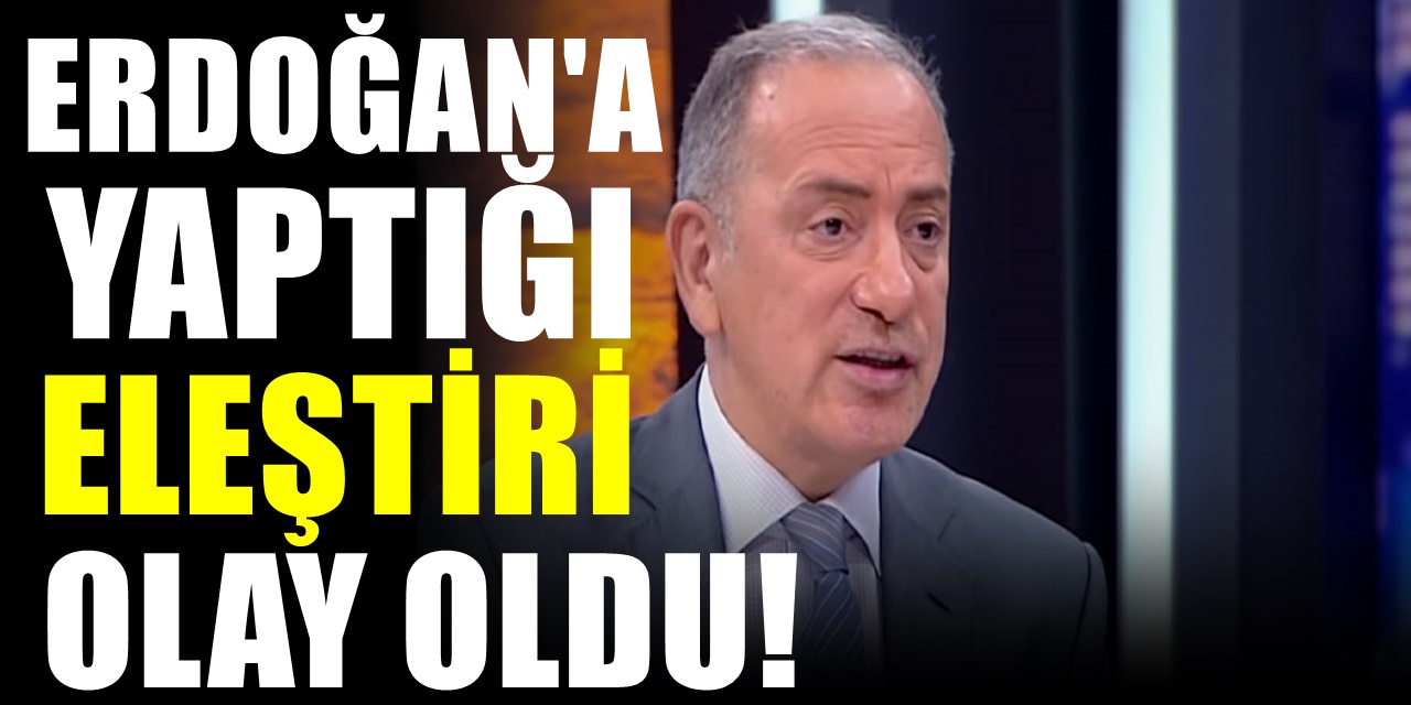 Fatih Altaylı'nın Yazısı AKP'de Rahatsızlık Yaratacak! Erdoğan'ı İşaret ederek eleştirdi